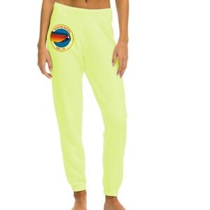 AVIATOR NATION VAIL SWEATPANTS - NEON YELLOW